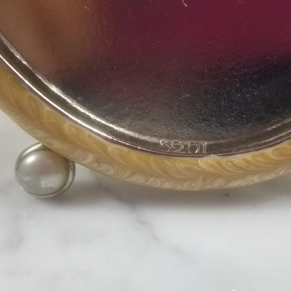 RARE JAY STRONGWATER PAVE SCROLL CRYSTAL VICTORIAN BOW RIBBON ENAMEL OVAL FRAME